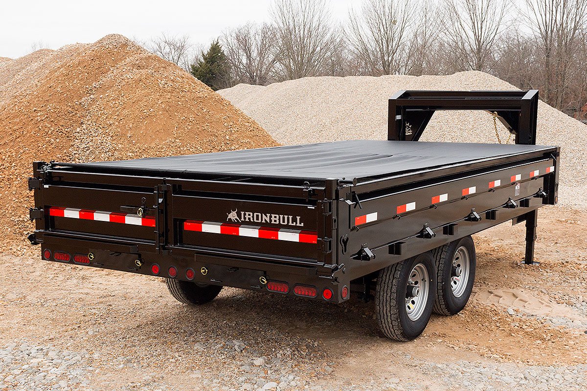 Iron Bull Trailers DDG14 Deckover GN Dump With Fold Down Sides - Image 4