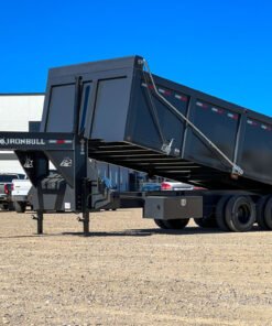 Alternative view of Iron Bull Trailers DMG22 Gooseneck Hurricane Dump Trailer