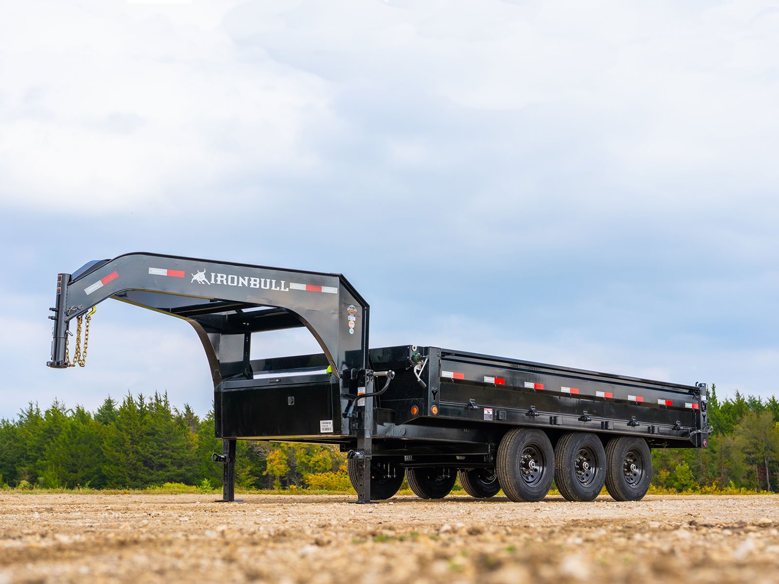 Iron Bull Trailers DDG14 Deckover GN Dump With Fold Down Sides - Image 8